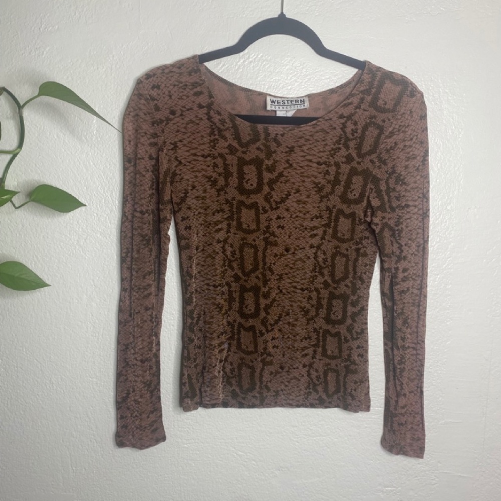 Snake Skin 90s Top